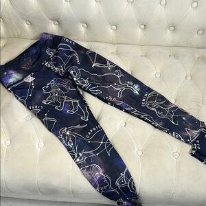 Victoria's Secret Zodiac Print Leggings - Black and Purple
